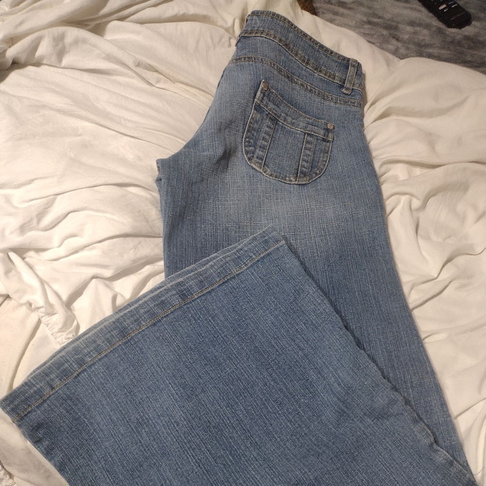 Vintage Younique Wide Leg Jeans/SZ 11/ Good condition/ See photos